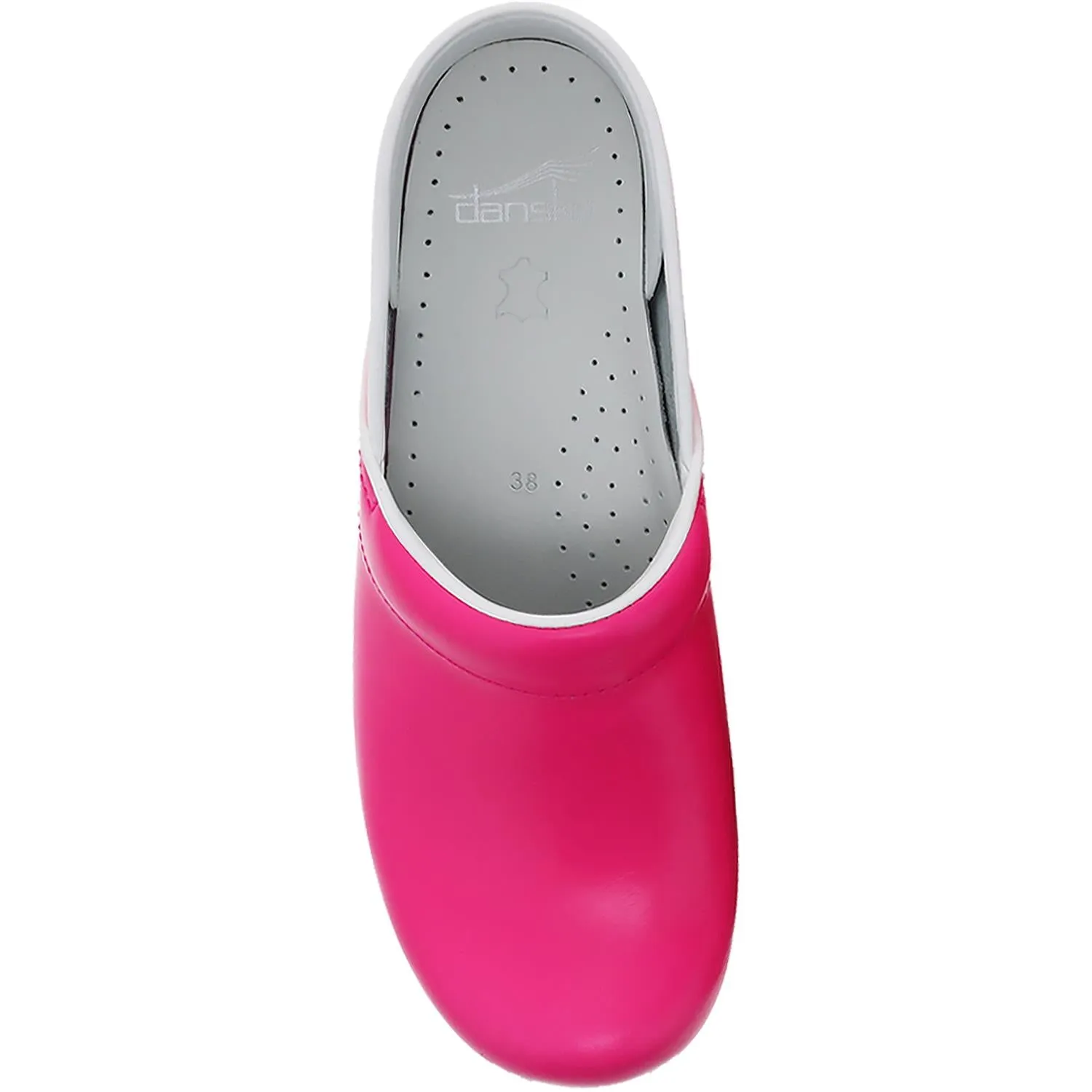 Women's Dansko Professional Clog Pink Neon Leather