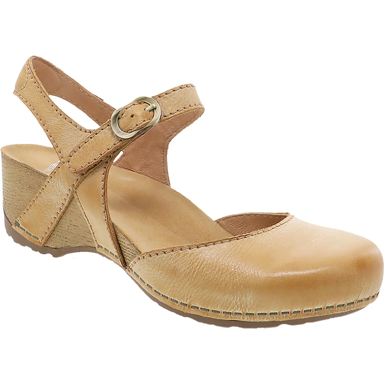 Women's Dansko Tiffani Tan Milled Burnished Leather