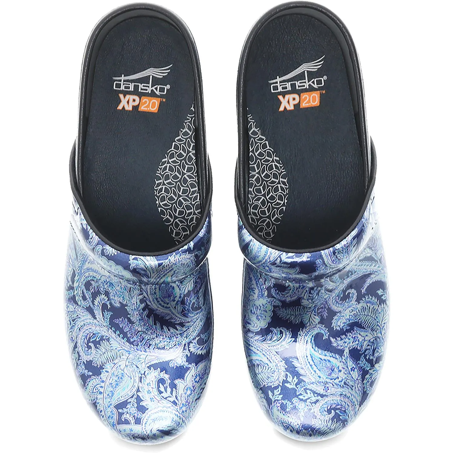 Women's Dansko XP 2.0 Blue Paisley Patent Leather