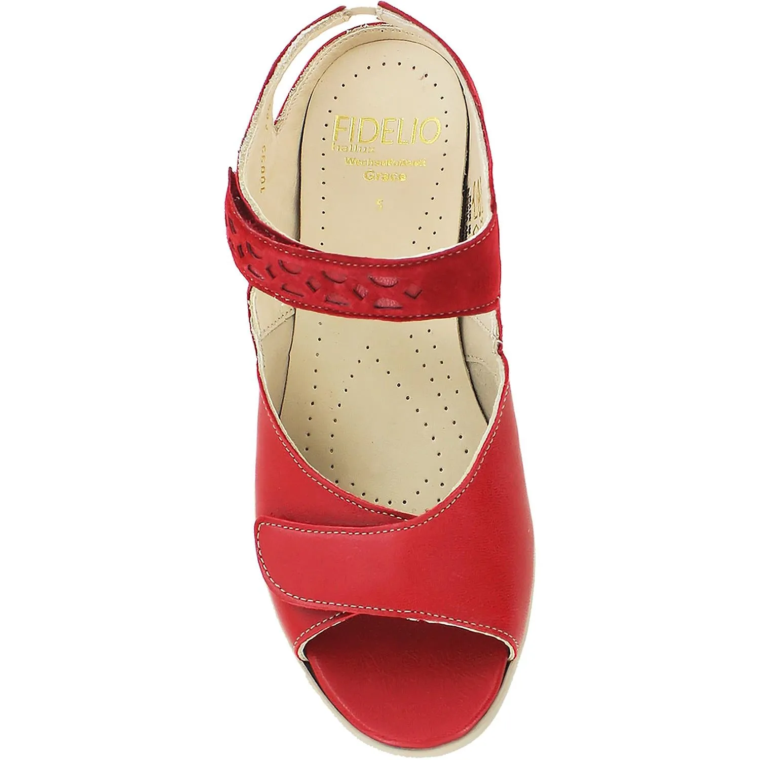 Women's Fidelio 26-5042-16 Ana Red Leather