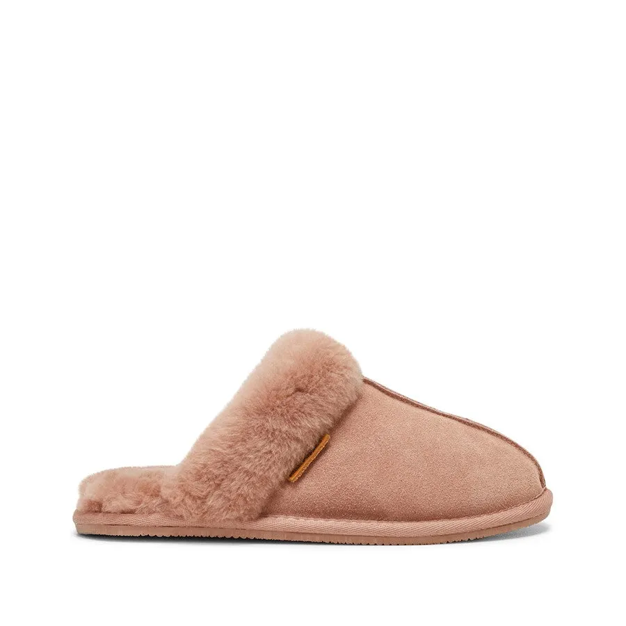 Womens Hush Puppies Cushy Slippers Warm Winter Slip On Shoes Winter Blush Suede