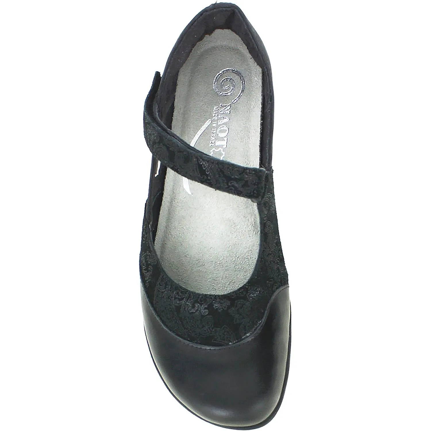 Women's Naot Luga Black Lace Nubuck/Leather