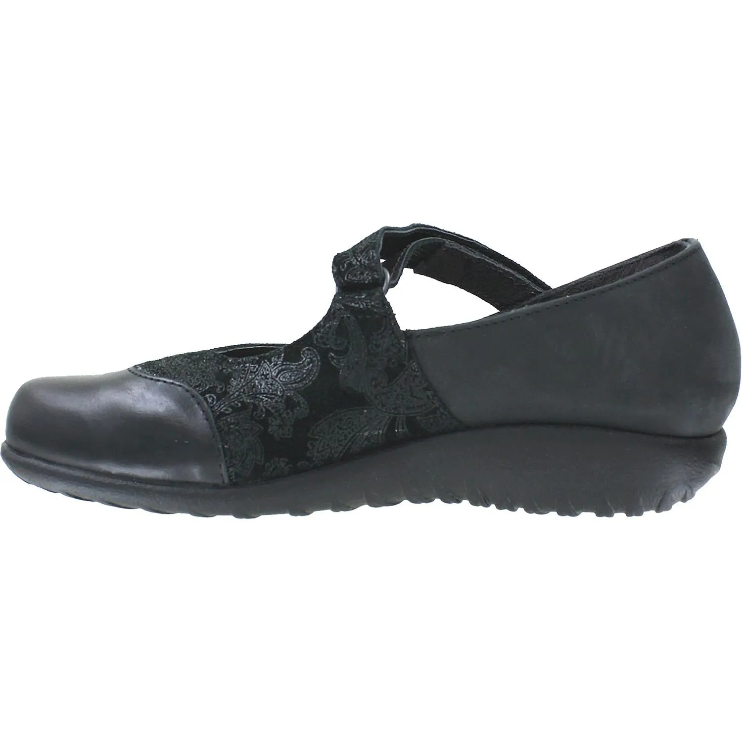 Women's Naot Luga Black Lace Nubuck/Leather