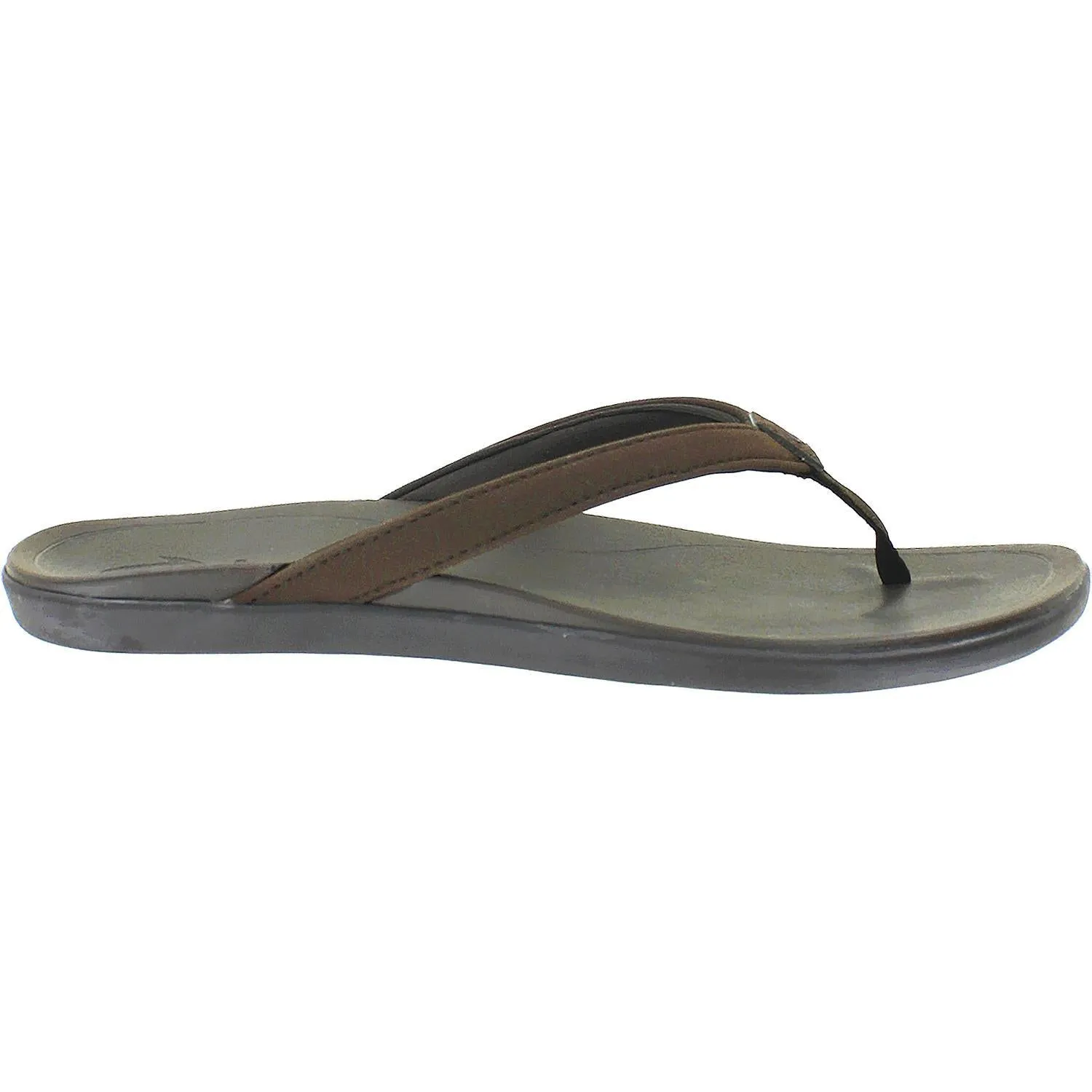 Women's OluKai Ho'Opio Dark Java/Dark Java Synthetic