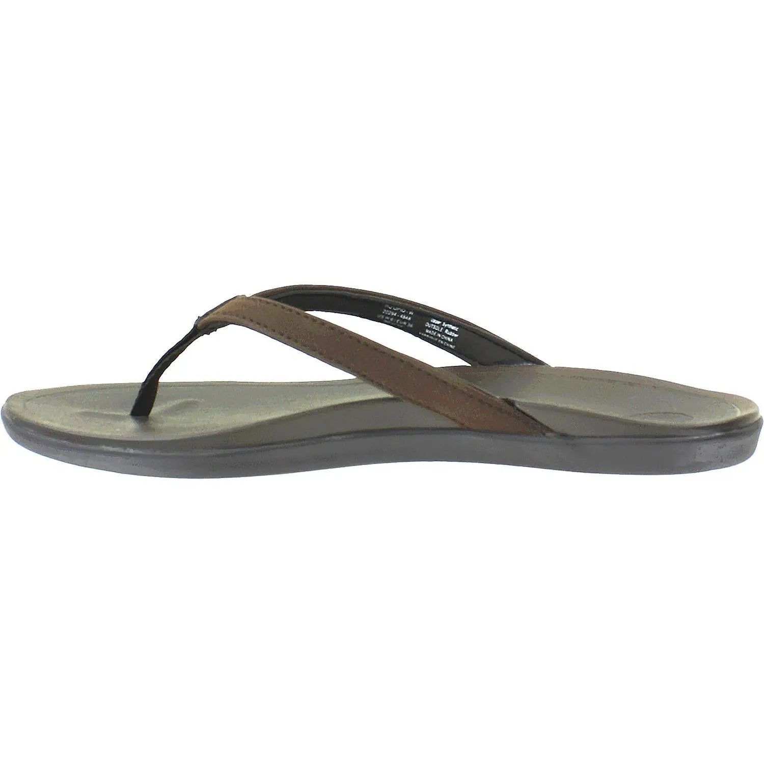 Women's OluKai Ho'Opio Dark Java/Dark Java Synthetic