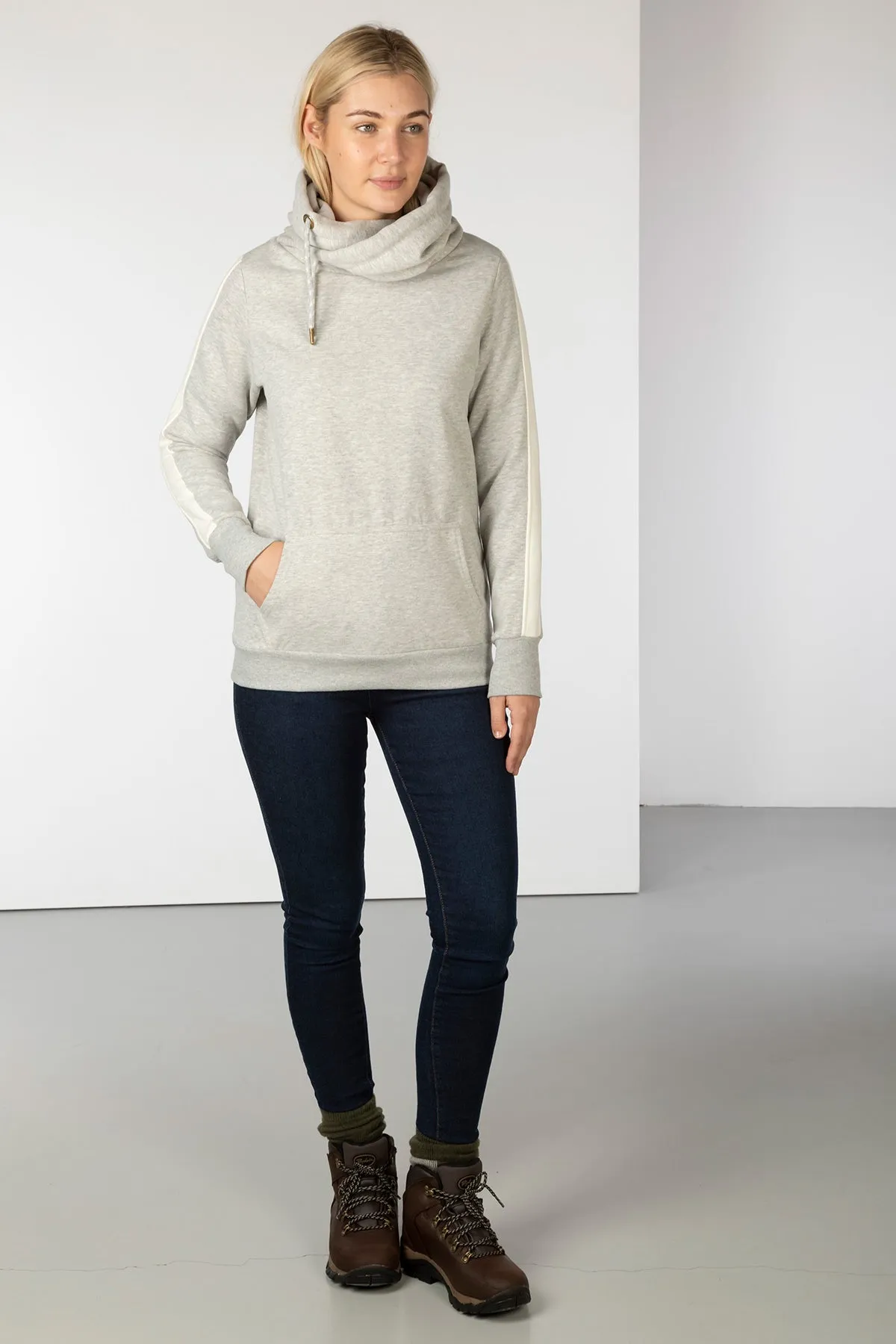 Women's Striped Loungewear Hoody - Arram