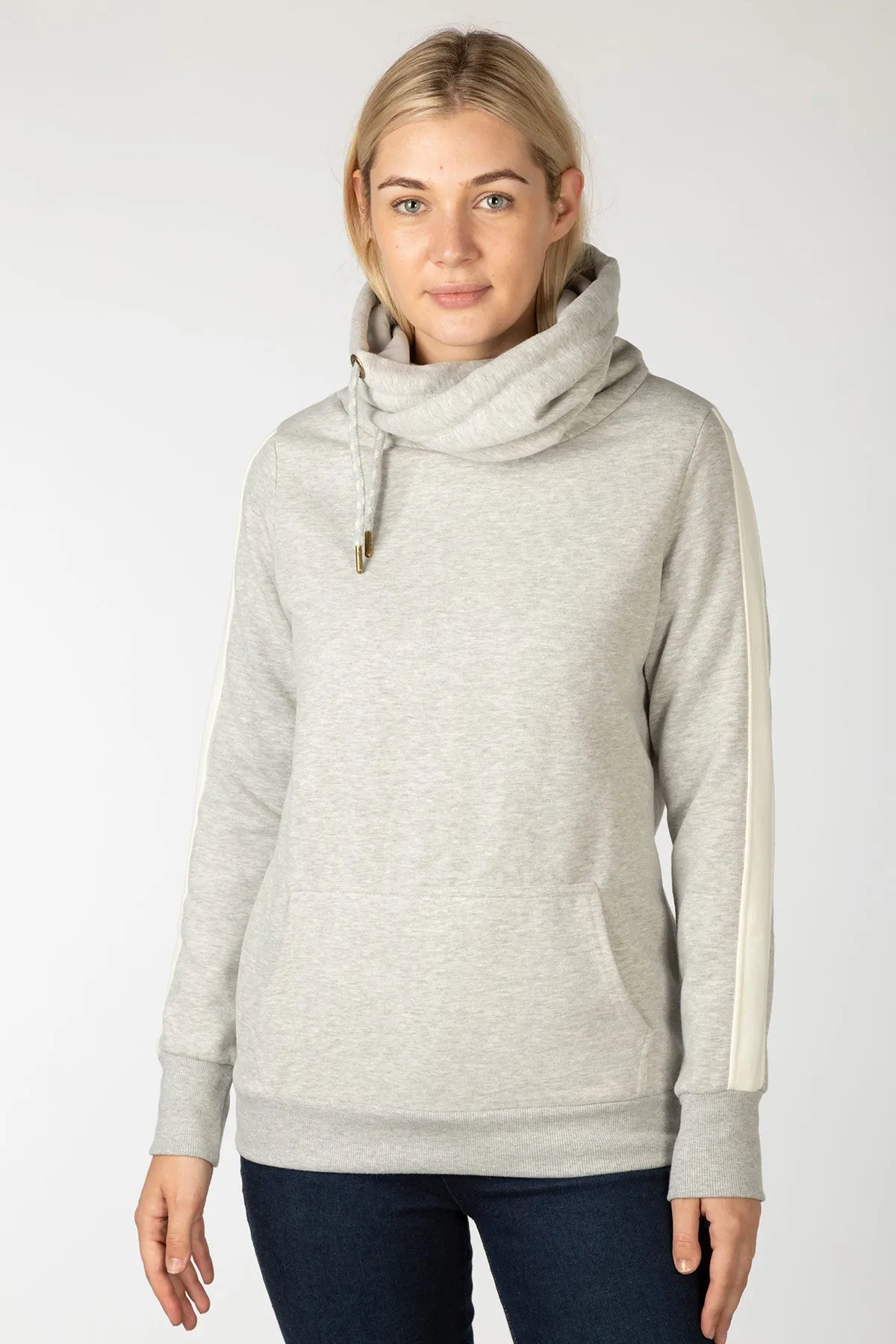 Women's Striped Loungewear Hoody - Arram