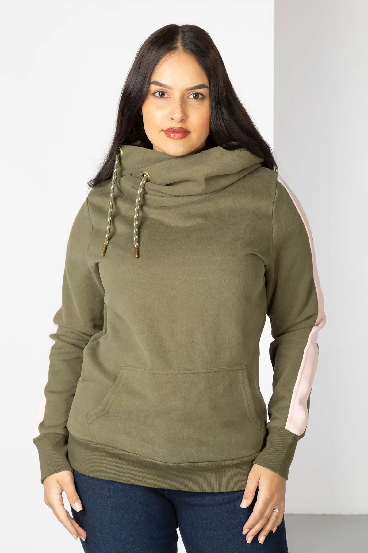 Women's Striped Loungewear Hoody - Arram