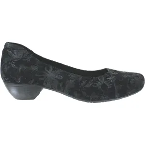 Women's Taos Debut Black Printed Suede