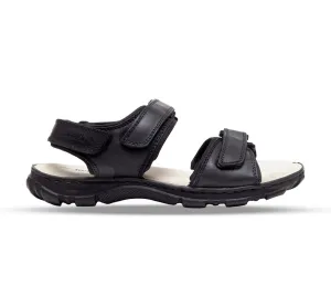 Womens Wide Fit James Leather Sandals by Tredd Well