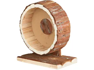 Wooden Activity Wheel In Bark 20X12X22,5Cm