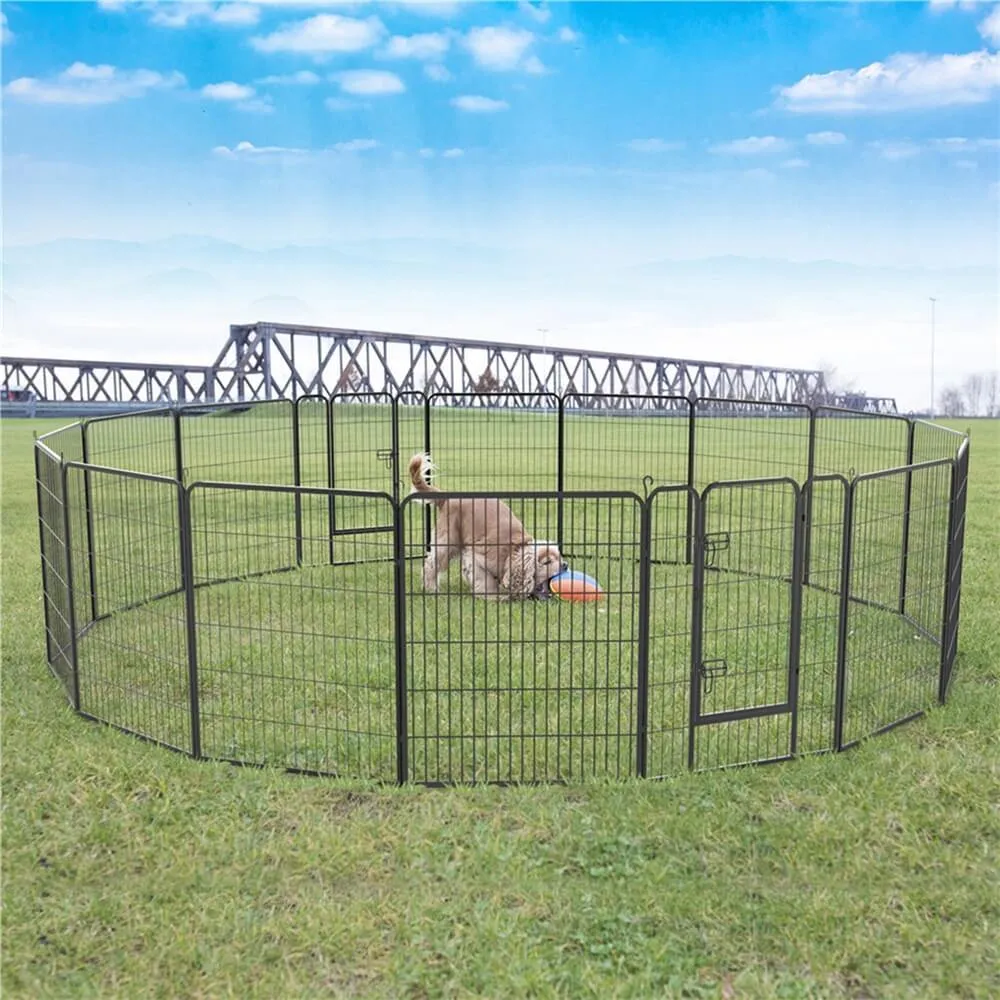 Yaheetech Dog Playpen 16 Panels 40 Inch