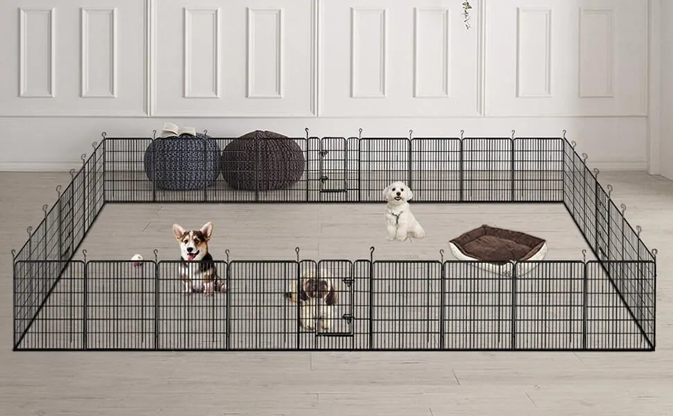 Yaheetech Dog Playpen 16 Panels 40 Inch