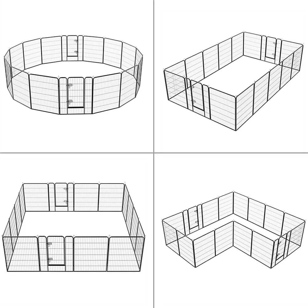 Yaheetech Dog Playpen 16 Panels 40 Inch