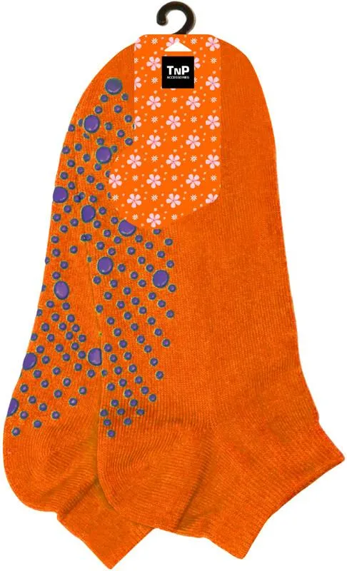 Yoga Socks Non Slip Exercise Socks - Orange