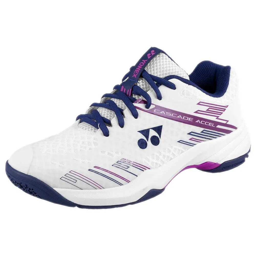 Yonex Women's Cascade Accel - Wide - White/Purple