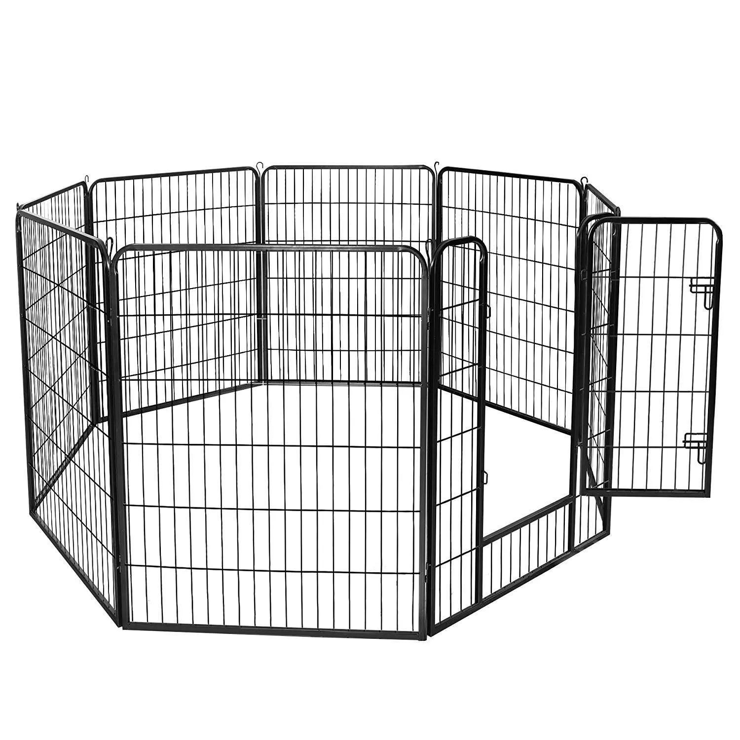 ZENY™ Dog & Cat Playpen Foldable Metal Exercise 8 Panel Design