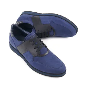 Zilli Nubuck and Calf Leather Sneakers