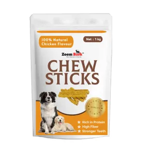 Zoom Bark Dog Rawhide Munchy Chew Sticks Chicken Flavour for dogs 1 Kg